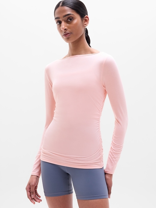 Image number 1 showing, Move With Ease Boatneck Top