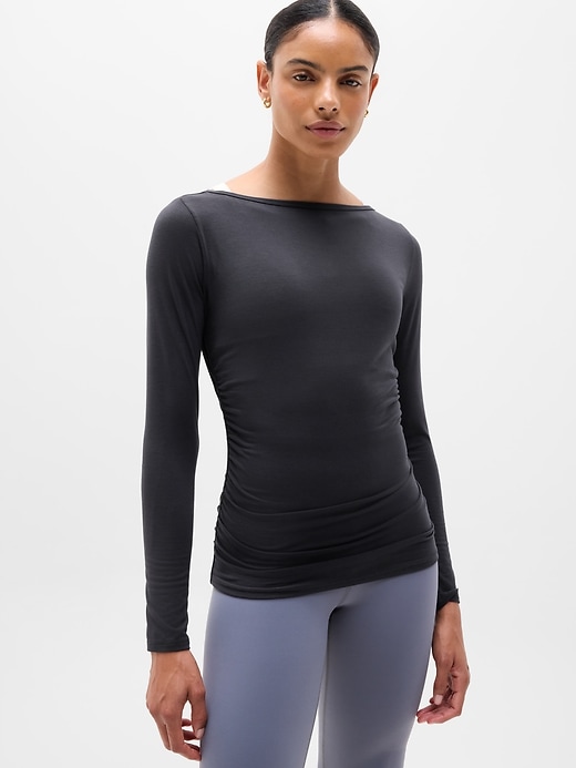 Image number 1 showing, Move With Ease Boatneck Top