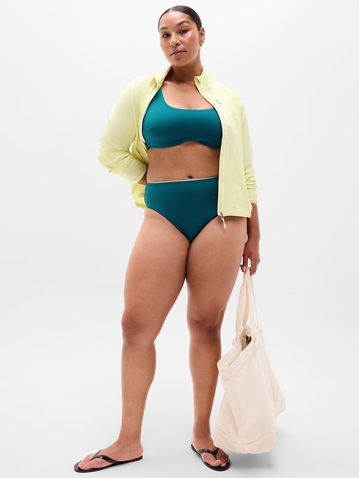 Image number 4 showing, High Waist Cheeky Tipped Swim Bottom