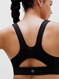 Athleta Interval Mesh Sports Bra A-C - Black (Black) - 844868012