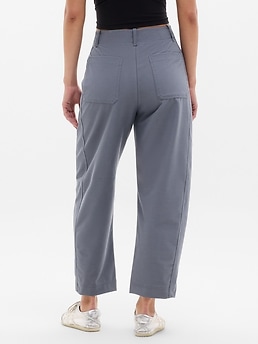 Skyline High Rise Barrel Leg Pant - Gray - image 3