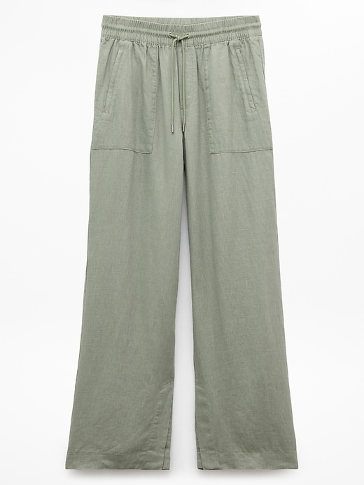 Image number 7 showing, Retreat Linen High Rise Wide Leg Pant