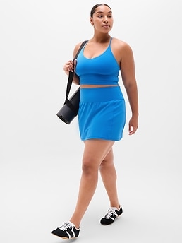 Salutation Stash High Rise 14.5" Skort - Blue - image 4