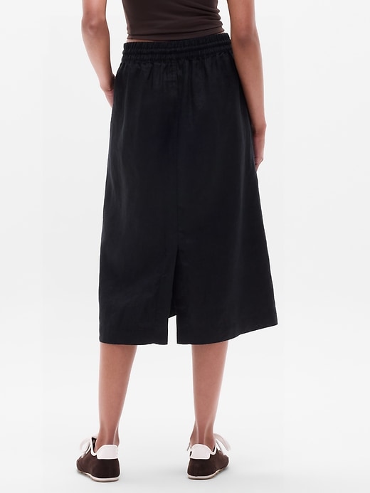 Image number 3 showing, Retreat Linen Midi Skirt