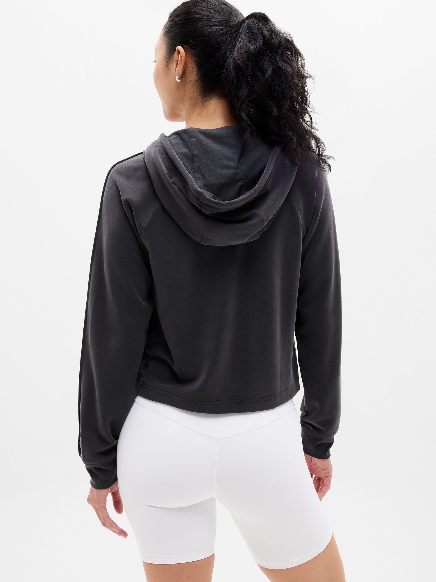 Женские куртки Athleta Seasoft Full Zip, цвет: Чёрный — фото 3