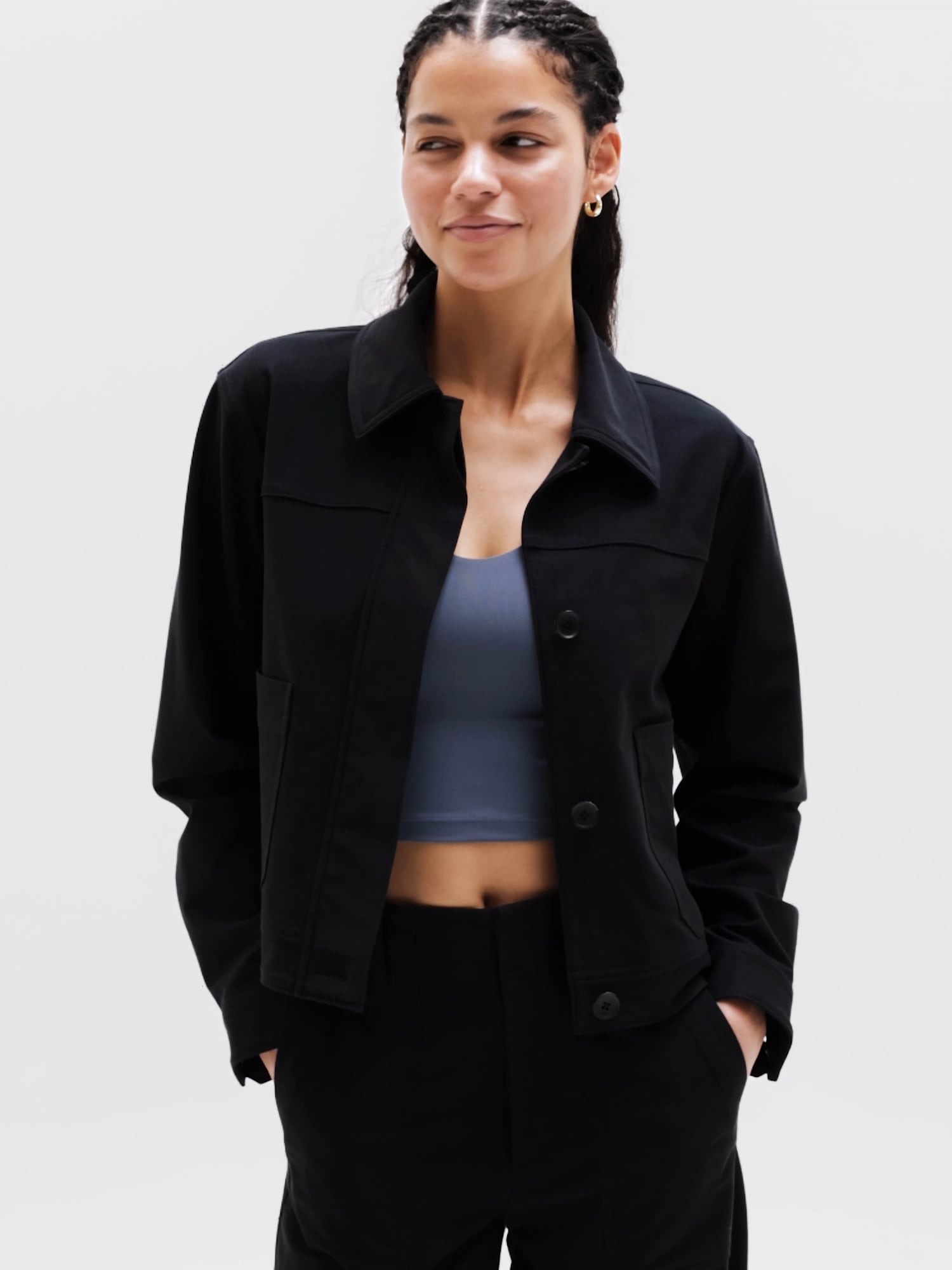Athleta Skyline Chore Jacket - Black (Black)