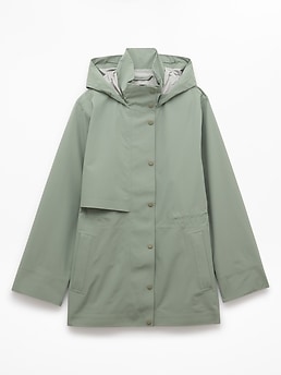 Athleta Rainout Solara Short Trench - Green (Cacti)