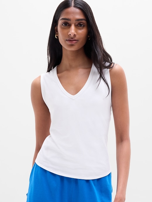 Image number 1 showing, Foundation V-Neck Tank