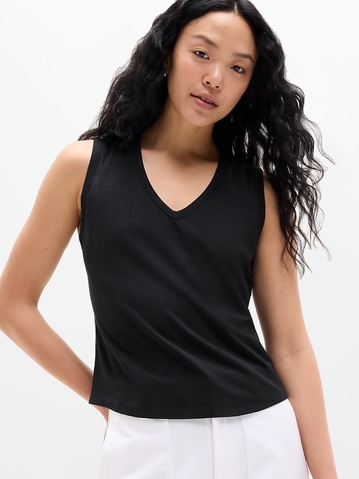 Image number 1 showing, Foundation V-Neck Tank