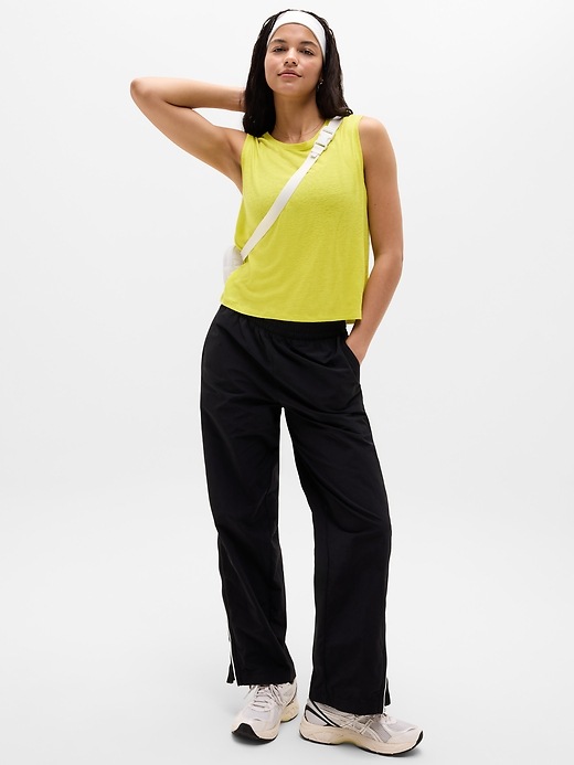 Image number 2 showing, Getaway Linen Blend Muscle Tank