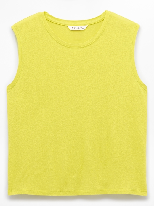 Image number 7 showing, Getaway Linen Blend Muscle Tank