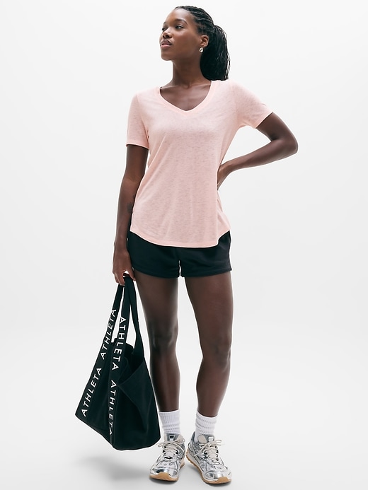 Image number 5 showing, Breezy Scoop V-Neck Tee