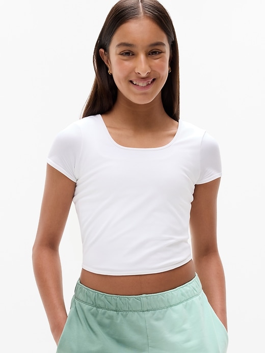 Image number 1 showing, Athleta Girl Rise Above Real Soft Tee