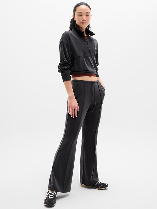 Image number 1 showing, Seasoft Pintuck Mid Rise Flare Pant