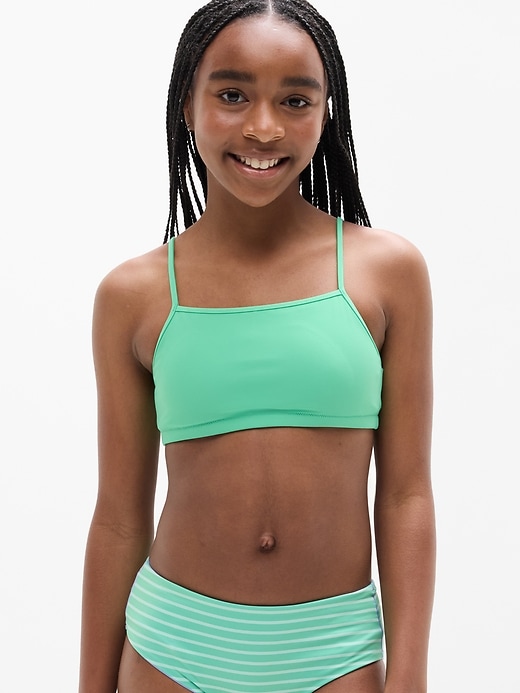 Image number 1 showing, Athleta Girl Reversible Square Neck Bikini Top