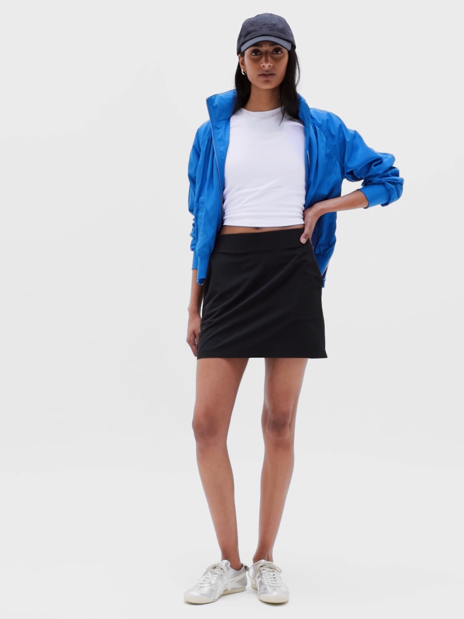 Женская юбка-шорты Athleta Brooklyn High Rise 15.5" Skort, цвет: Чёрный — фото 6