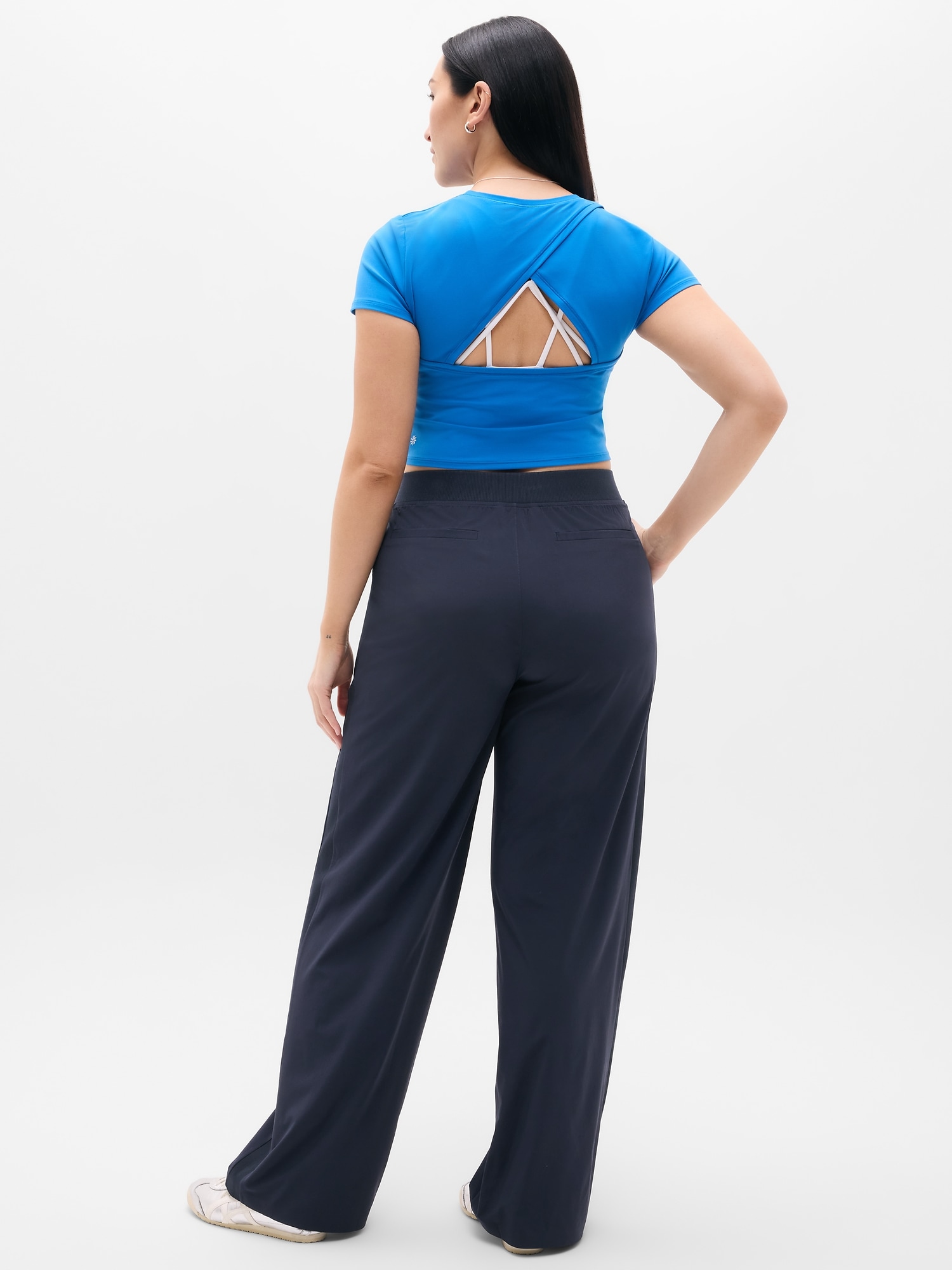 Brooklyn Mid Rise Wide Leg Pant