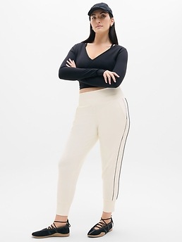 Venice High Rise Jogger - White - image 4