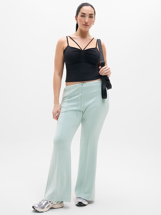 Image number 5 showing, Seasoft Pintuck Mid Rise Flare Pant