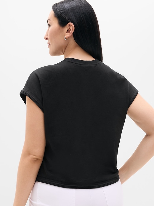 Image number 6 showing, Airy Cotton Terry Sweatshirt Tee