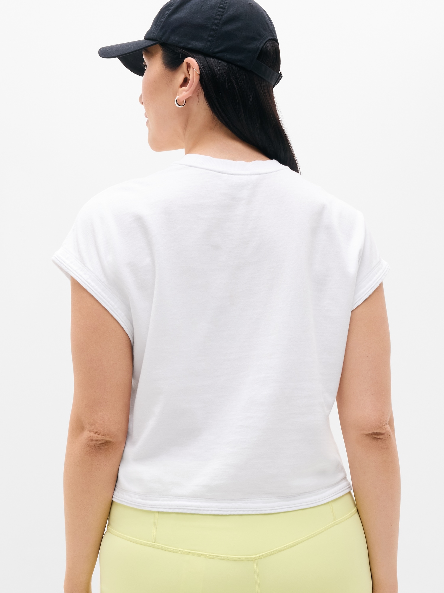 Airy Cotton Terry Sweatshirt Tee