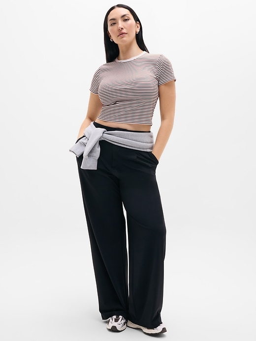 Image number 2 showing, Signature Rib Crop Tee