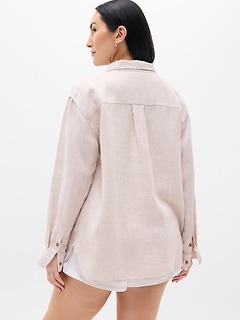 Athleta Retreat Linen Top - Beige (Undyed)