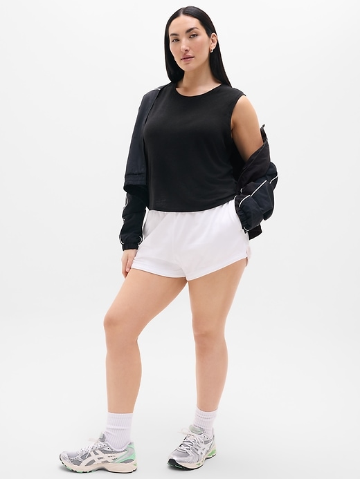 Image number 6 showing, Getaway Linen Blend Muscle Tank