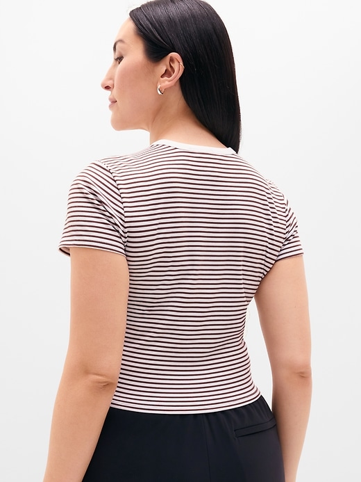 Image number 3 showing, Signature Rib Crop Tee