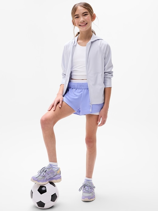 Image number 2 showing, Athleta Girl Long Serve Textured UPF Jacket