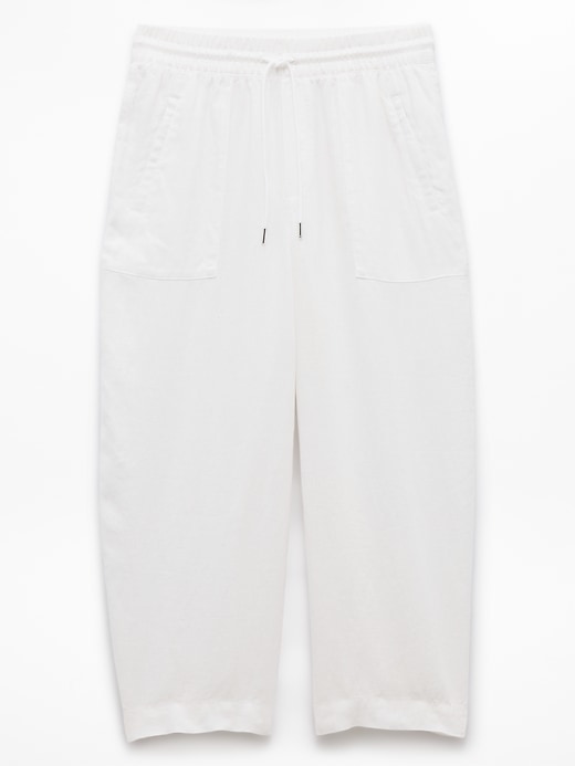 Image number 7 showing, Retreat Linen Easy Barrel Crop Pant