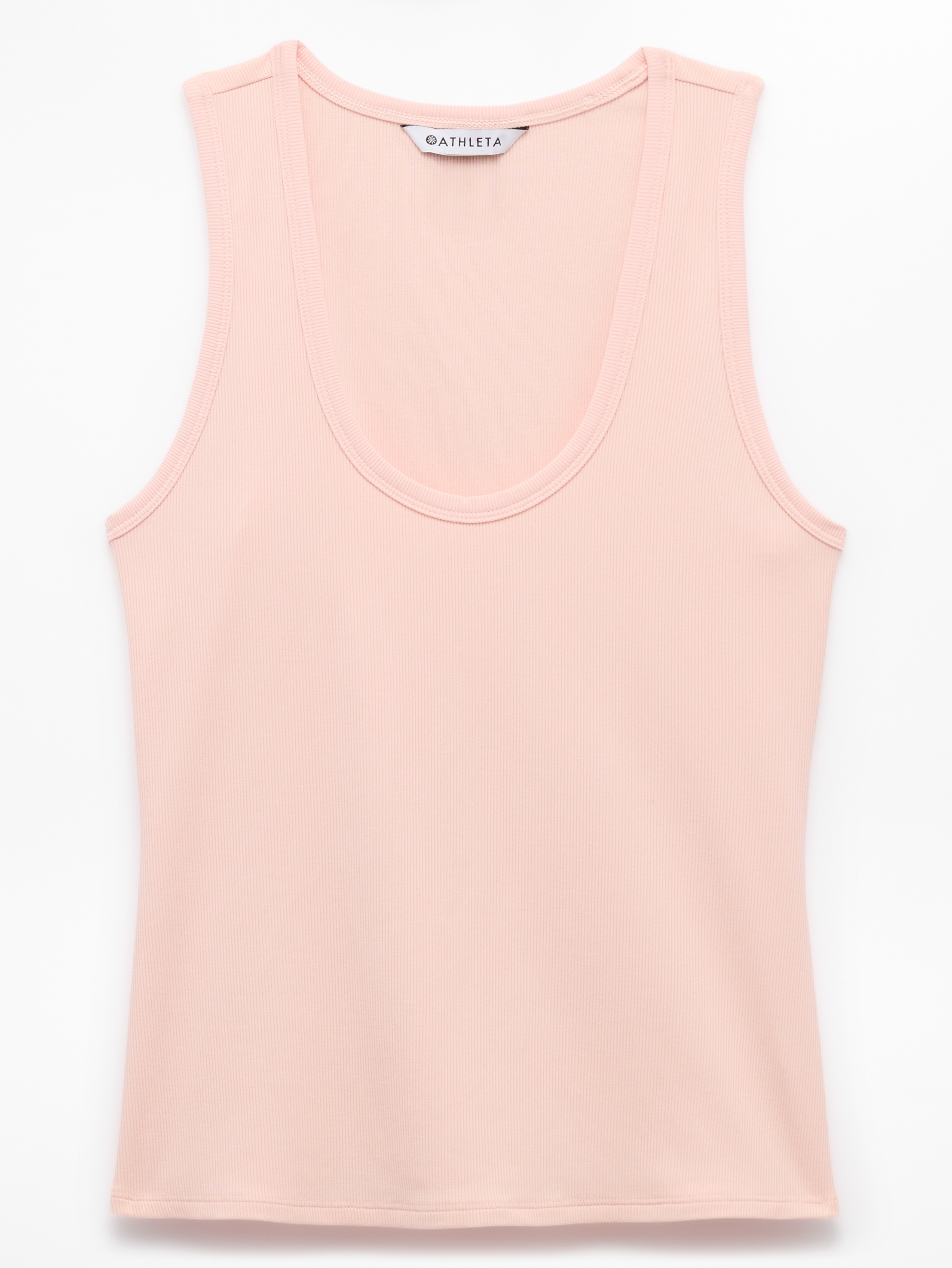 Athleta Signature Rib Scoop Tank - Pink (Pink Sand)