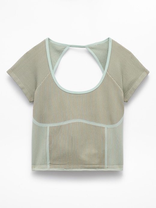 Image number 7 showing, Recharge Seamless Open Back Tee