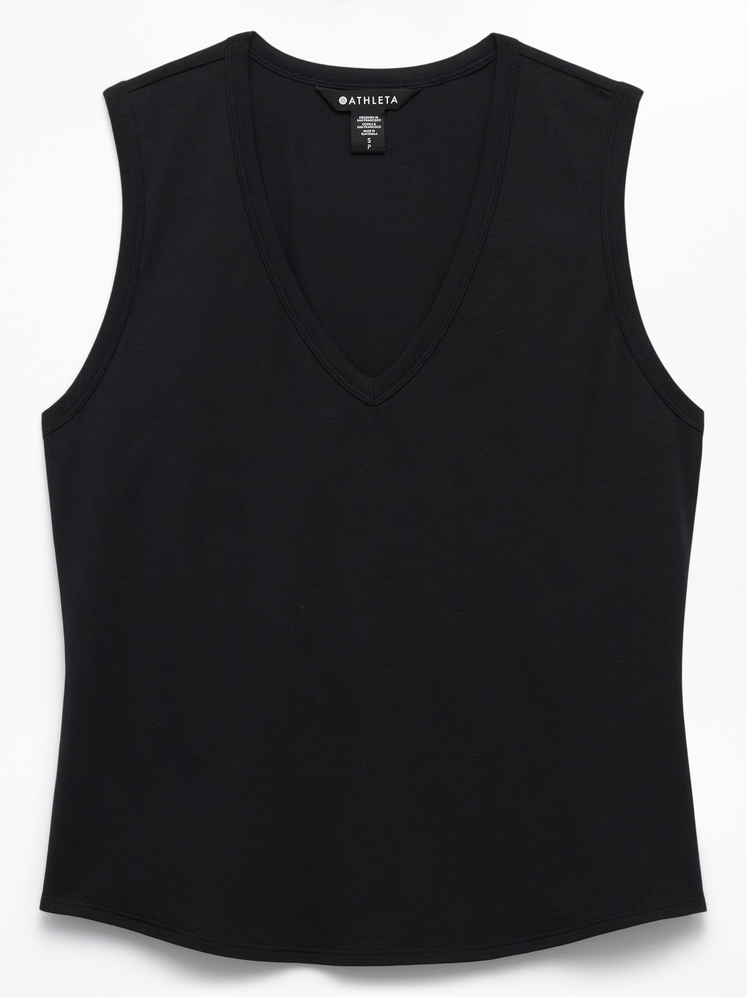 Athleta Foundation V-Neck Tank - Black (Black)