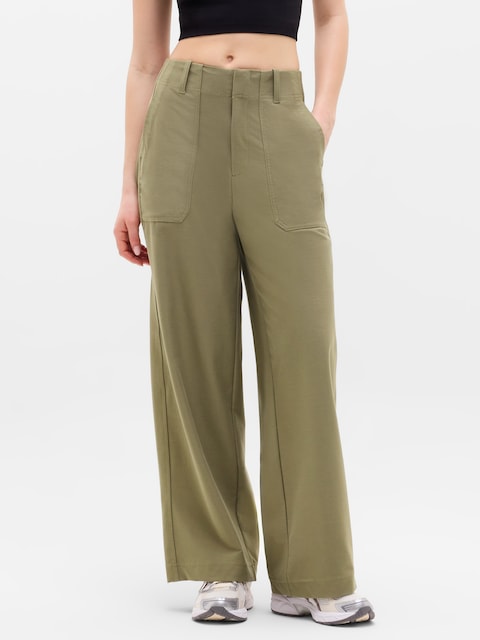 Skyline Mid Rise Wide Leg Pant