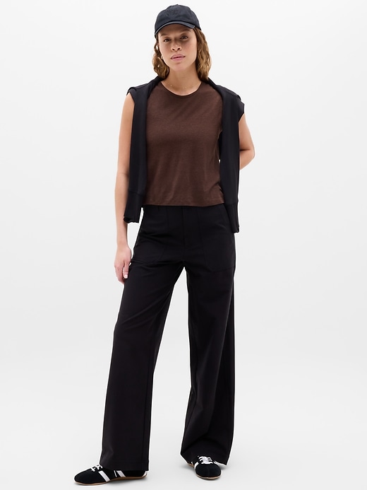 Image number 2 showing, Getaway Linen Blend Muscle Tank