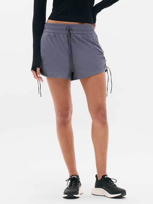 Image number 1 showing, Weekender High Rise Ruched Run Short