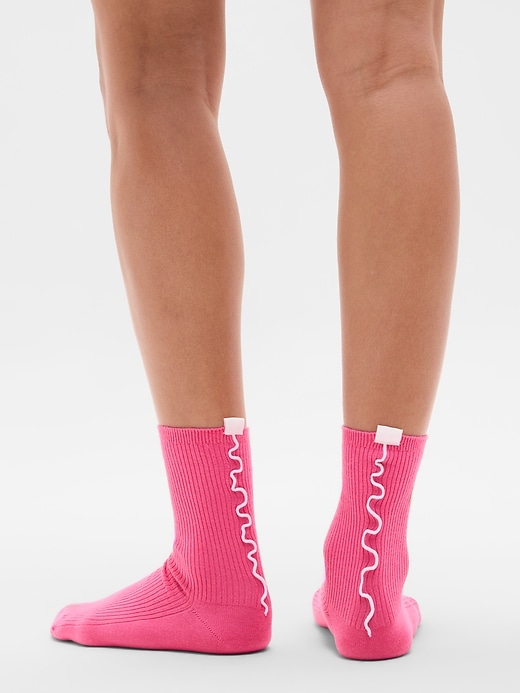 Image number 2 showing, Athleta Ruffle Novelty Everyday Crew Sock 2-Pack