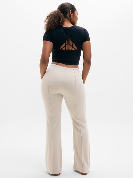 Image number 6 showing, Seasoft Pintuck Mid Rise Flare Pant