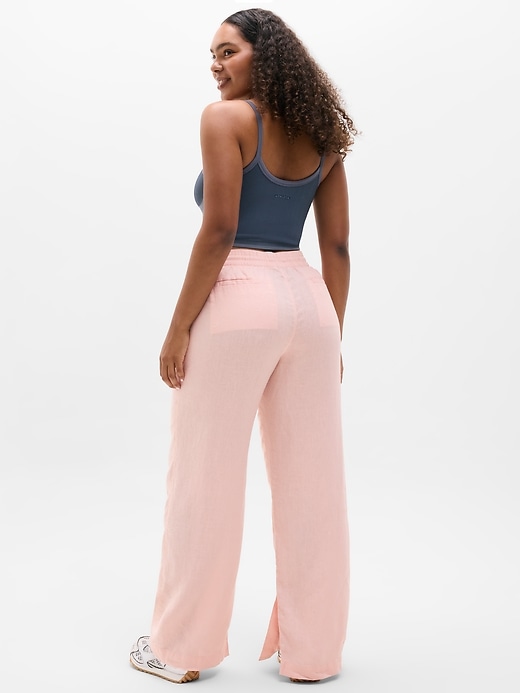 Image number 5 showing, Retreat Linen High Rise Wide Leg Pant