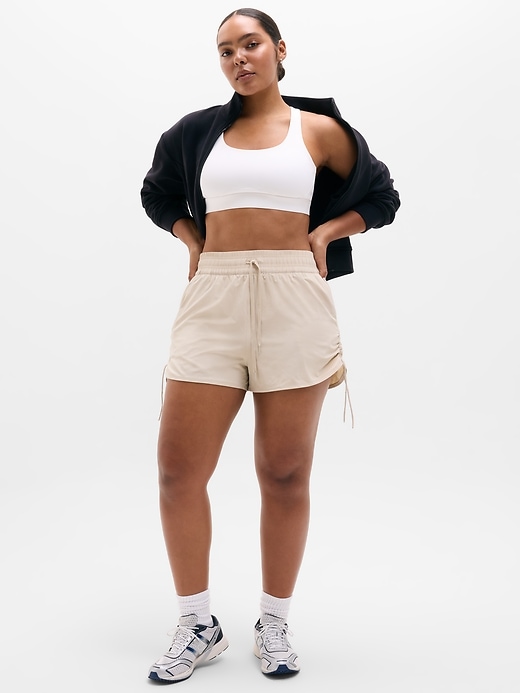 Image number 4 showing, Weekender High Rise Ruched Run Short