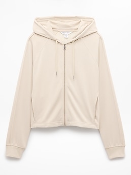 Athleta Seasoft Full Zip - Beige (Zephyr)