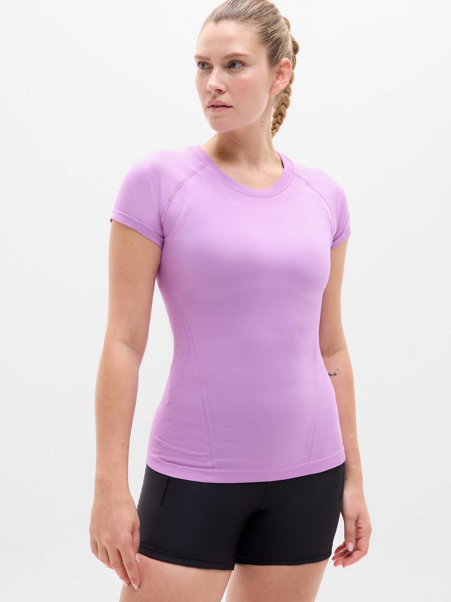 Momentum Seamless Tee - Pink