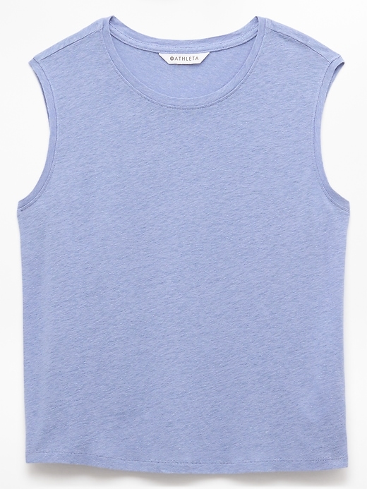 Image number 4 showing, Getaway Linen Blend Muscle Tank