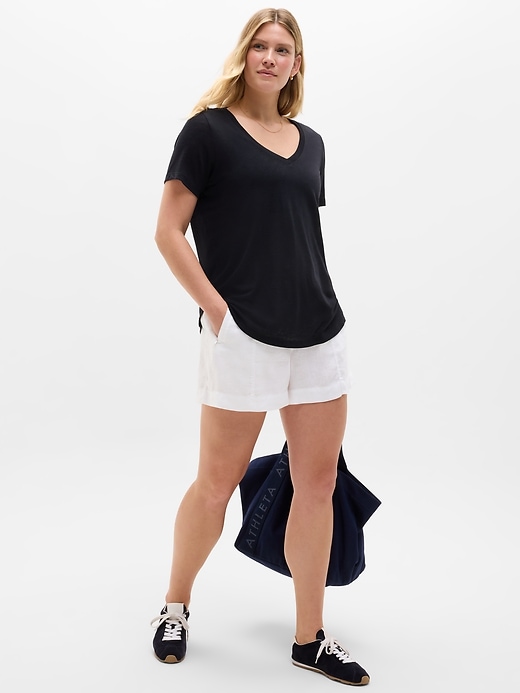 Image number 5 showing, Breezy Scoop V-Neck Tee