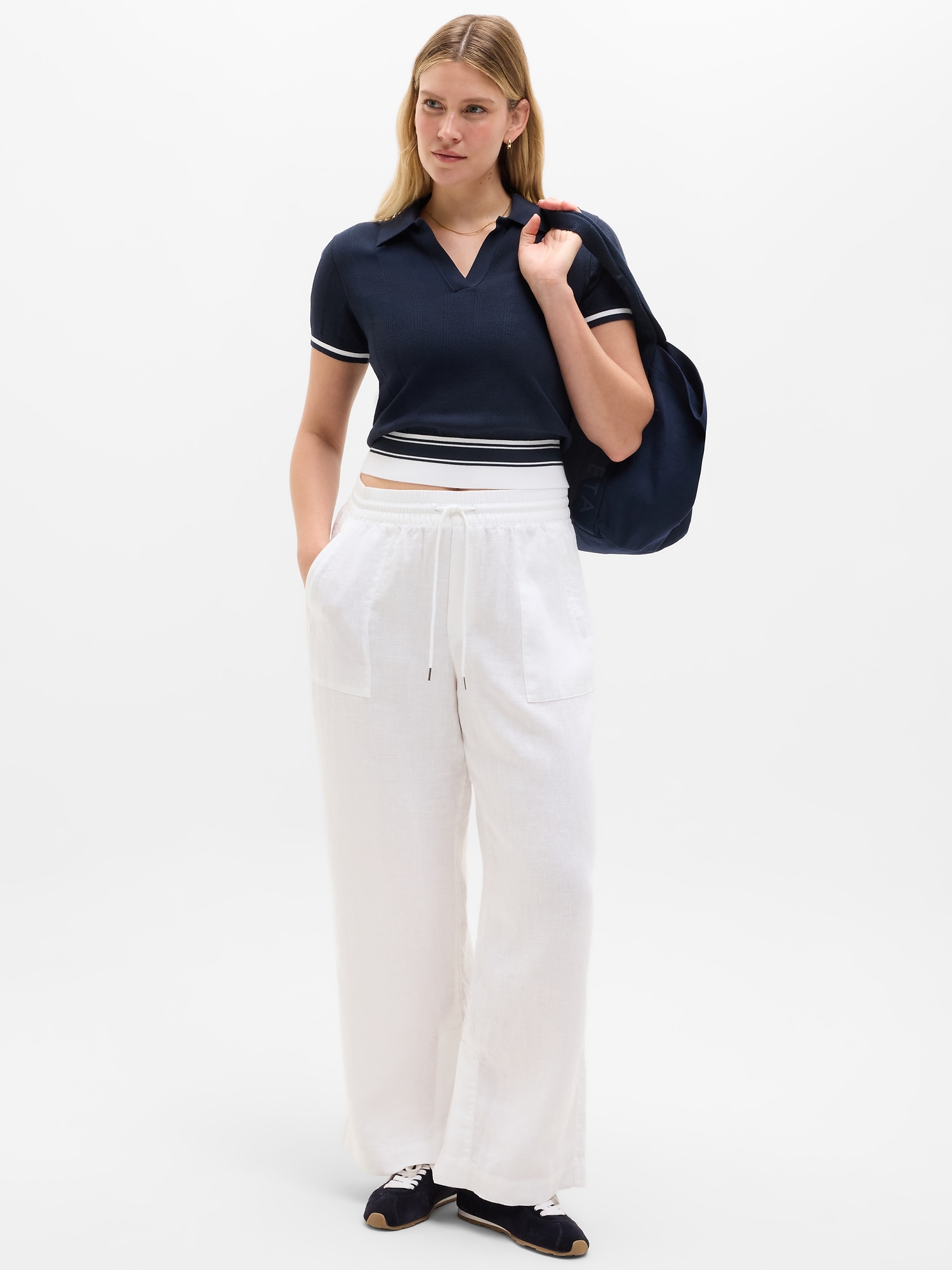 Seamless Polo Tee Sweater