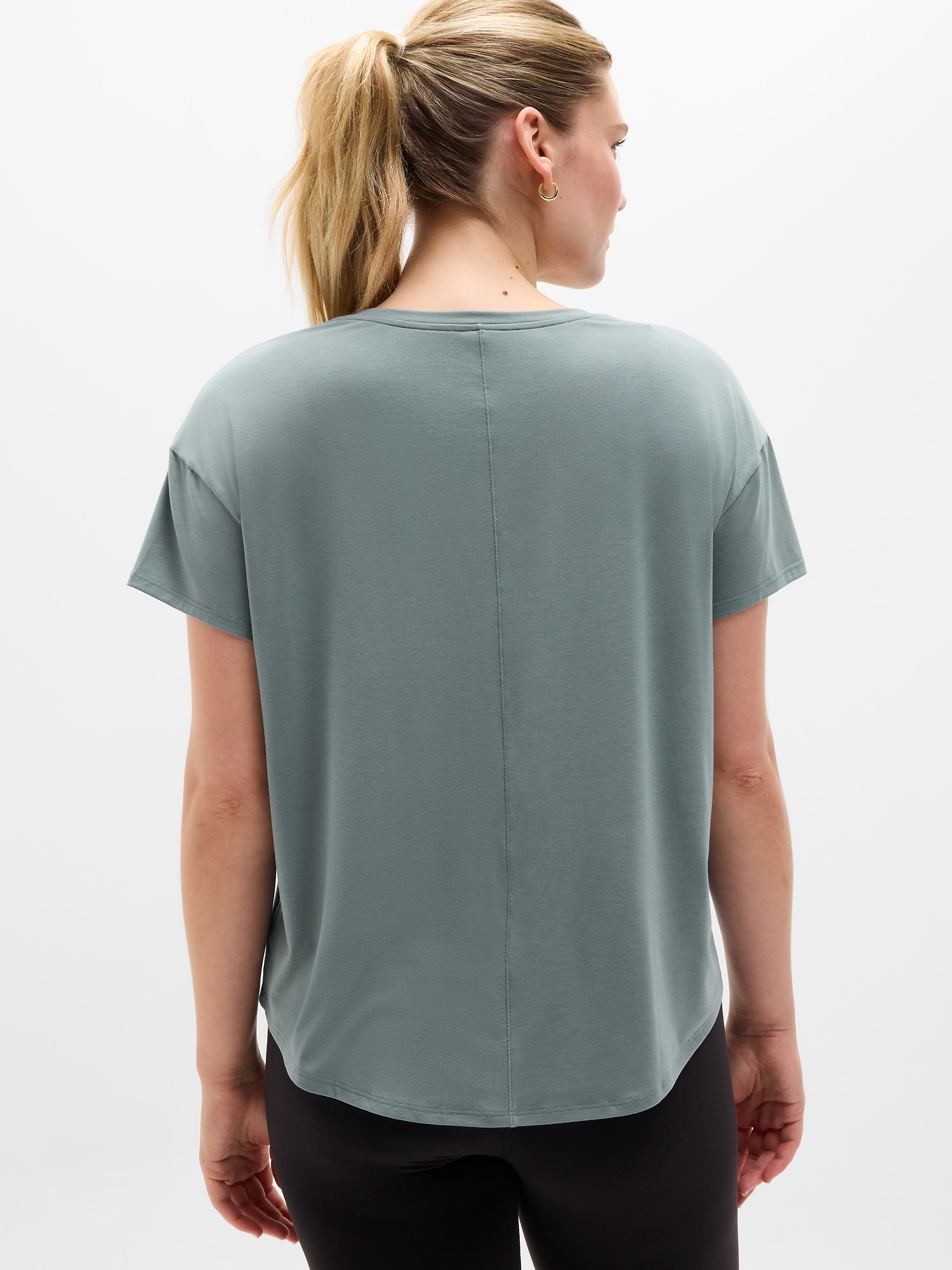 Athleta Move With Ease Tee - Green (Botanical)