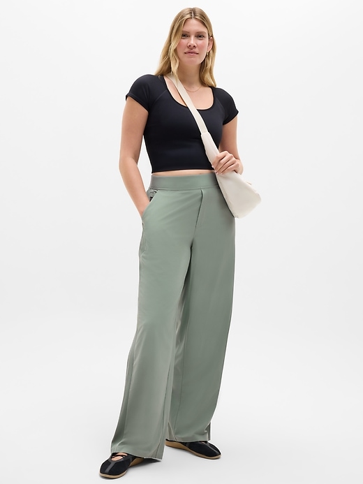 Image number 4 showing, Brooklyn Mid Rise Wide Leg Pant