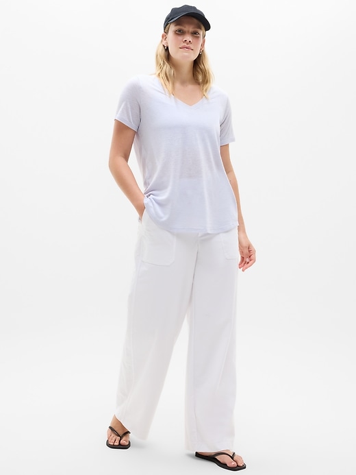 Image number 3 showing, Breezy Scoop V-Neck Tee