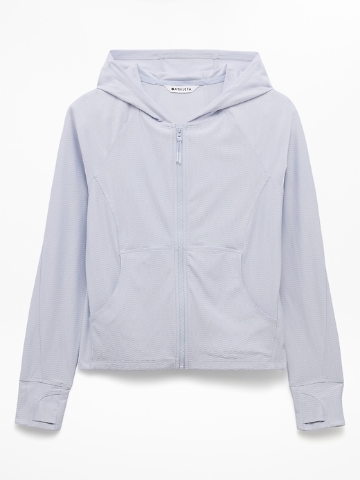 Image number 5 showing, Athleta Girl Long Serve Textured UPF Jacket